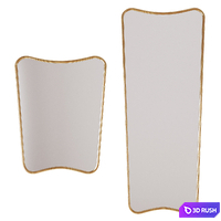 Set of mirrors | Modernist Mirror 3D Model Corona