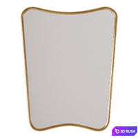 Set of mirrors | Modernist Mirror 3D Model Corona