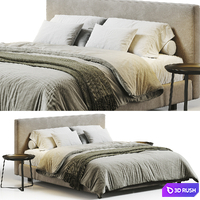 Freedom Helsinki bed 3D Model Vray, Corona