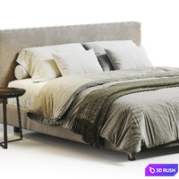 Freedom Helsinki bed 3D Model Vray, Corona