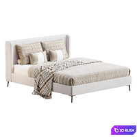 Delavega Bed K14 3D Model Corona