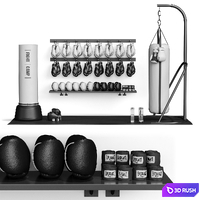 Boxing Sports Set for gym 3D Model Vray, Corona