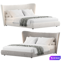 Cuddle Bed 3D Model Vray, Corona