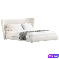 Cuddle Bed 3D Model Vray, Corona