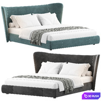 Cuddle Bed 3D Model Vray, Corona