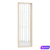 Arced Mirror by Muuto 3D Model Vray, Corona