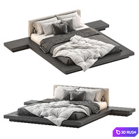 Modrest Opal Modern bed 3D Model Vray, Corona