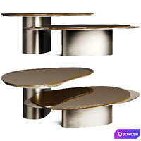 VS Nesting Studio Sors Coffee Table Set 3D Model Vray, Corona