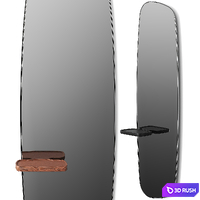 Moments Nomon Wall Mirror 3D Model Vray, Corona