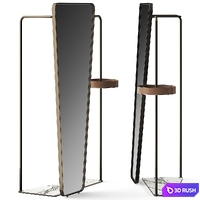 Camillo Bonaldo Mirror 3D Model Vray, Corona