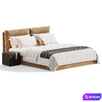 Vancouver Bed By woodsoft 3D Model Corona