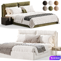 Vancouver Bed By woodsoft 3D Model Corona