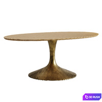 Aero Wood Oval Dining Table 3D Model Corona