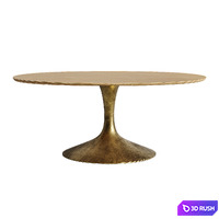 Aero Wood Oval Dining Table 3D Model Corona