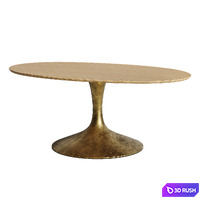 Aero Wood Oval Dining Table 3D Model Corona