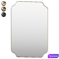 Notched Scalloped Mirror by Winston Porter 3D Model Vray, Corona