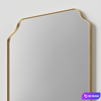 Notched Scalloped Mirror by Winston Porter 3D Model Vray, Corona