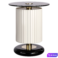 Fuschia I Side Table 3D Model Vray, Corona