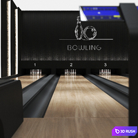 Bowling 001 3D Model Vray, Corona
