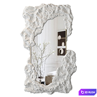 Wall Decor 040 - Stone Mirror 3D Model Vray, Corona