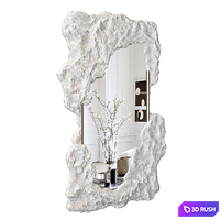 Wall Decor 040 - Stone Mirror 3D Model Vray, Corona