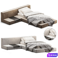 Tetris Half Bed by Bino Home 3D Model Corona