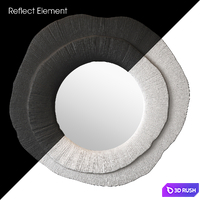 Wall Decor 057 - Mirror 3D Model Vray, Corona