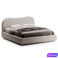 Bed BALI 3D Model Corona