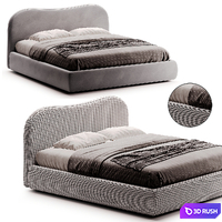 Bed BALI 3D Model Corona