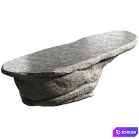Table stone 3D Model Corona
