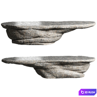 Table stone 3D Model Corona
