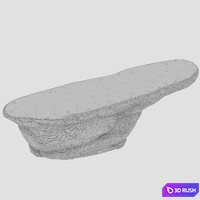 Table stone 3D Model Corona