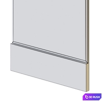 Temescal White Oak Floor Mirror by Pottery Barn 3D Model Vray, Corona