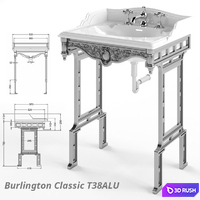 Podstole sink Burlington 3D Model