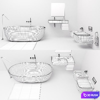 Revolution set by Esedra SDR Ceramiche 3D Model Corona