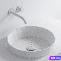 Ceramica Cielo Enjoy 40 Washbasin 3D Model Corona