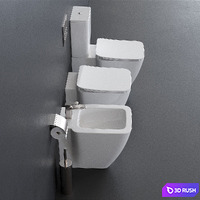 Ideal Standard STRADA II WC art. T2926 art. T2968 art. T2969 3D Model Corona
