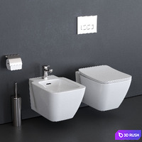 Ideal Standard STRADA II Wall-Hang WC art. T2997 art. T2971 3D Model Corona