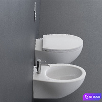 Ceramica Catalano Velis Wall-hang WC 3D Model Corona