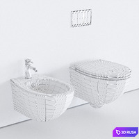 Ceramica Catalano Velis Wall-hang WC 3D Model Corona