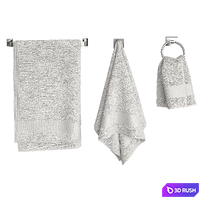 White Towels Set 3D Model Vray, Corona