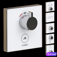 Hansgrohe ShowerSelect Thermostat 3D Model Vray