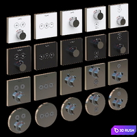 Hansgrohe ShowerSelect Thermostat 3D Model Vray