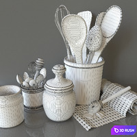 Decorative set 3D Model Corona