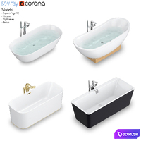 Villeroy &amp; Boch set 57 freestanding bathtub set (Finion, Theano, Squaro Edge 12, My Nature) 3D Model Vray, Corona