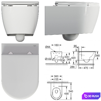 Grohe essence rimless 3D Model Vray, Corona