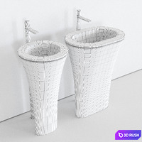 Ceramica Cielo Amedeo Freestanding Washbasin 3D Model Corona