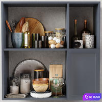 Kitchen Decorative set 026 3D Model Corona