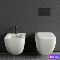 Ceramica Cielo Shui Comfort Wall-Hung WC 3D Model Vray, Corona
