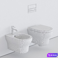 Ceramica Cielo Jo Wall-Hung WC 3D Model Vray, Corona
